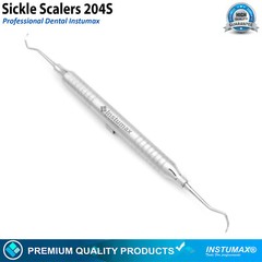 Sickle Scaler 204S Dental Hand Instruments Pro Periodontal Hygiene Pick Tool New