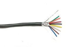 25 ft West Penn Wire 3271 – 8 Conductor 22 Gauge Shielded Cable CMR – USA Made!