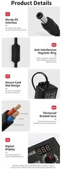 72W Power Supply DC 3V~24V Adjustable Variable Universal Switching AC/DC Adapter