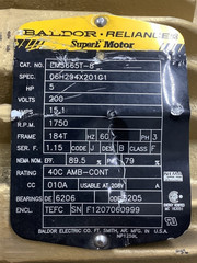Baldor-Reliance EM3665T-8 Super-E Motor 5HP 1750RPM 3-Ph (R103)