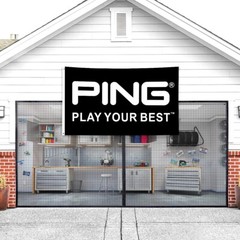 Ping Golf Banner Black 3×5 FT Flag Big Golfer Golf Course Pro Shop Clubs