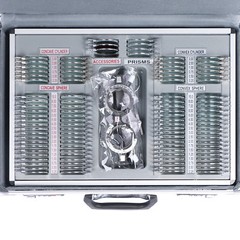 104PCS Optical Optometry Trial Lens Set Metal Rim Aluminum Case