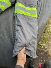 RefrigiWear 7250R Freezer Edge Insulated Bib Overalls Hi Vis 2XL Gray -30F