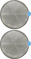 3″ Inch Round White Reflector Adhesive Bike Trailer Truck Boat Mailbox Safety