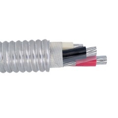 100′ 6/3 Type MC Aluminum Conductor Interlocked Armor Metal Clad Cable 600V