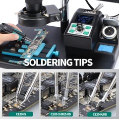 YIHUA 982 PRO Soldering Station Precision Tweezer Iron & C210 Soldering Iron Kit
