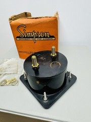 SIMPSON Panel AC AMP METER 0-400 AC Amperes Alternating Current F.S.-400/5ACA #1