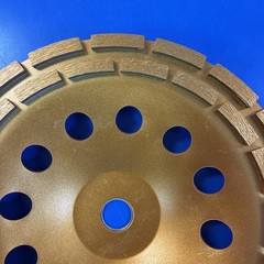 KSEIBI 9-Inch Diamond Cup Grinding Wheel, Double Row Grinder #644043