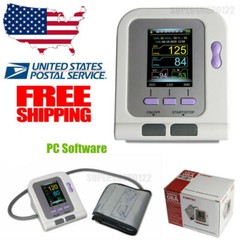 USA FDA Color CONTEC08A Digital Blood Pressure Monitor Upper Arm NIBP Software