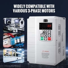7.5KW 10HP Variable Frequency Drive Inverter Convert 1 To 3 Phase VFD 220V