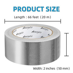 Fiberglass Aluminum Foil Tape 2 Inch X 66 Feet – High Heat Resistant (500°F) for