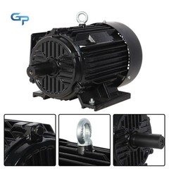 5 HP 3 Phase Electric Motor 1800 RPM 184T Frame TEFC 230/460 Volt Severe Duty AC
