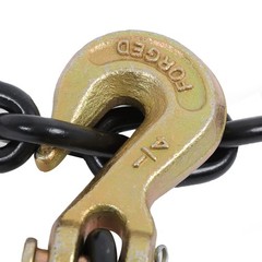 3,300 lbs G80 Transport Bundle Chain 1/4 Inch x 14 Ft with Clevis Grab Hooks