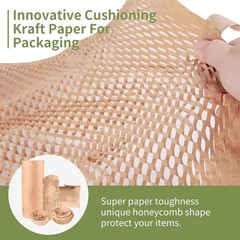 Eco-Friendly Honeycomb Packing Paper – 20″ x 1500′ Extra Large Roll, 100%