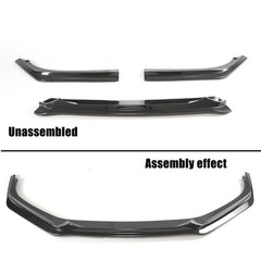 Front Bumper Lip GT Style for Honda Accord Sedan 2021-2022 ABS Carbon Fiber 3Pcs
