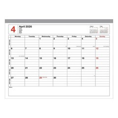 MARK’S 2026 Monthly B5 Calendar Notebook, Purple