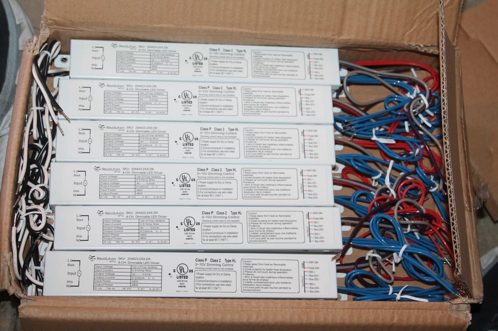 Dimmable LED 4 Channel Driver Ballast 204423-2xx-dk 58W LEDINTA-0520C-80-DB CS24