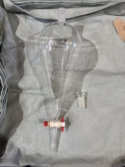Gold Leaf 2L 2000mL Separatory Funnel 24/40 Joint PTFE Stopcock Borosilicate