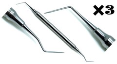 3× Dental Endo Dg16 Explorer Diagnostic Hollow Handle Double Ended Instruments