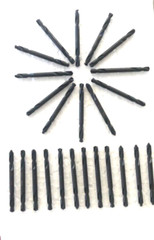 IRWIN 24PC #20 X 2″ USA DOUBLE END DRILL BITS 135 DEGEE S/P BLACK