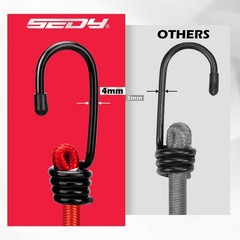24-Piece Heavy Duty Bungee Cord Set with Hooks – Assorted Lengths for Camping &