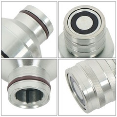 373-6968 Female Flat Face Coupler Compatible For Caterpillar 226D 262D 279D