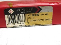 Cleveland 3MT Taper Shank Extra Lgth Drill 21/32 Coolant Feed 14.625L C09362
