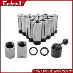 Findmall 5C Collet Set 15 Pc 1/8 to 1 Inch Fractional 5 Pc Collet Block Kit