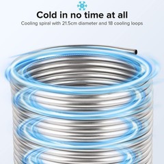 50Ft 1/2″ Stainless Steel Tubing Coil for Water Chillers and Brewing