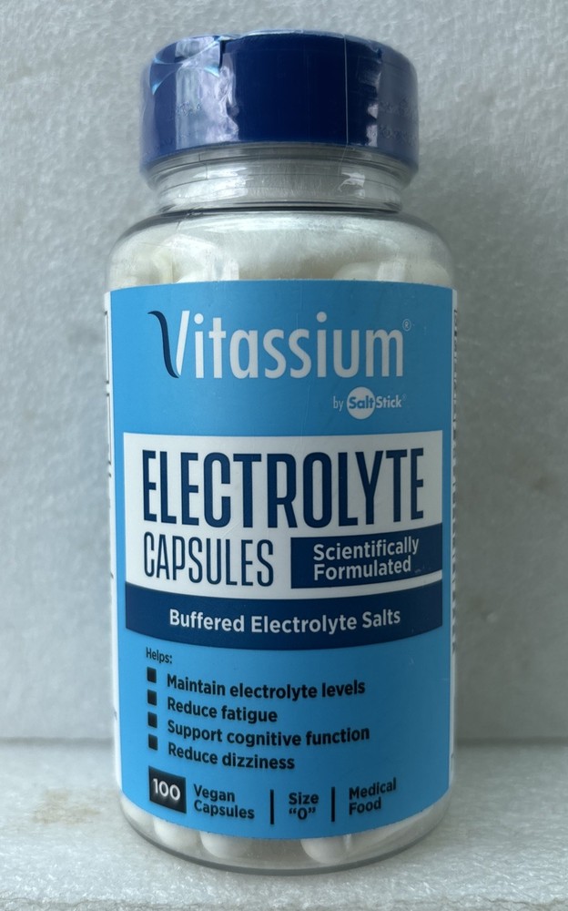 Vitassium Electrolyte Capsules, Electrolytes for Dietary Management 08/27
