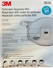 3M N95 Particulate Respirator Face Mask 8577 8511 8514 Exhalation Valve ☣️☢️👍