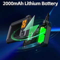8LED IP67 Borescope Camera 10M/32.8Ft Flexible Cable 1080P HD 4.3 Inch Display
