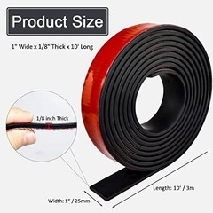 Adhesive Rubber Strips with Adhesive Backing Self Stick Neoprene Solid Rubber.