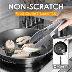 HOTEC Premium Stainless Steel Locking Kitchen 12+9inch, Light Grey:12+9inch