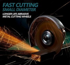 25PCS 3in Cut Off Wheels 3″x1/32″x3/8″ Ultra Thin Die Grinder Metal Cutting Disc