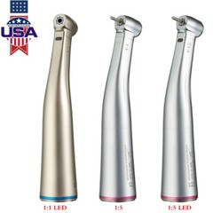 NSK Style Dental 1:1 1:4.2 1:5 fibra óptica LED Contra ángulo Pieza de mano