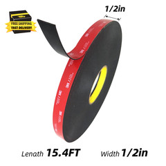 Double Sided Mounting Tape, 5952 Heavy Duty Foam Adhesive 1/2″ X15.4 FT for Indo