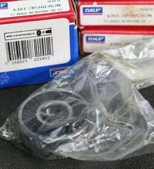 One (1) SKF 6301 2RSH/C3GJN Deep Groove Bearing 12MM ID Indonesia NEW