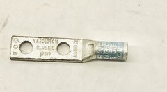 LOT OF 9 BURNDY YA6CL2TC10 BLUE DIE 2 HOLE LUG 6AWG 374/7