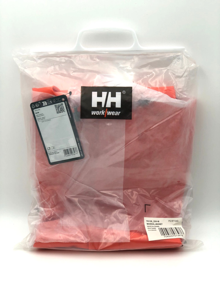 Mandal 70129 HI Vis Rain Jacket Medium Waterproof Chemical Resistant Work Coat