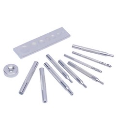 11pcs/Set Craft Tool Die Punch Snap Rivet Setter Base DIY Leather Working Craft