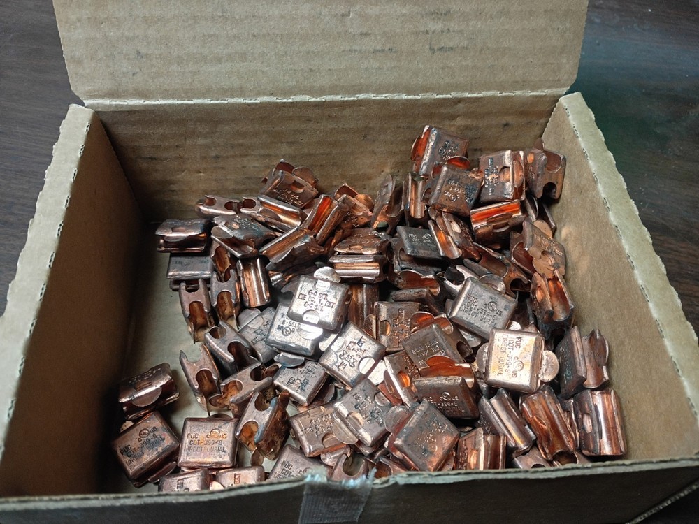 PENN-UNION CDT-399-8 H-TAP COPPER COMPRESSION TYPE DOUBLE TAP NEW BOX OF 100