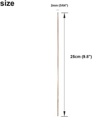 20Pcs Copper Brazing Rods Bcup-2 (5/64″) 2Mm Phosphorus round Self Fluxing Weldi