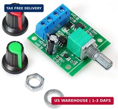 2PCS PWM DC Motor Speed Controller 1.8V 3V 5V 6V 12V 2A 1803BK Adjustable Switch