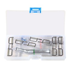 Dental 4:1 Reduction Contra Angle IPR Handpiece & 10 Interproximal Strips Kit