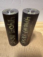 4140 Hot Rolled Steel Bar Round Stock Heat Treated 1 1/2” OD x ~ 5” Lot of 2