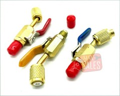 3 Brass Shut Valve For AC Charging Hoses HVAC 1/4″ AC Refrigerant