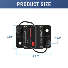 30A-300A Amp Circuit Breaker Audio Fuse 12V-48V DC Car Boat Manual Reset Switch