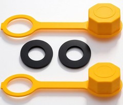 Durable 2-Piece Yellow Gas Can Vent Caps – Effortless Replacement Solution