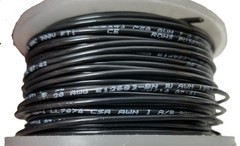 500′ Alpha 422010 Black 20AWG Stranded Hook Up Wire PVC UL AWM 1061 300V NEW